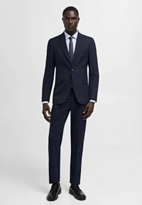 Mango Hlače za moške obleke - dark blue