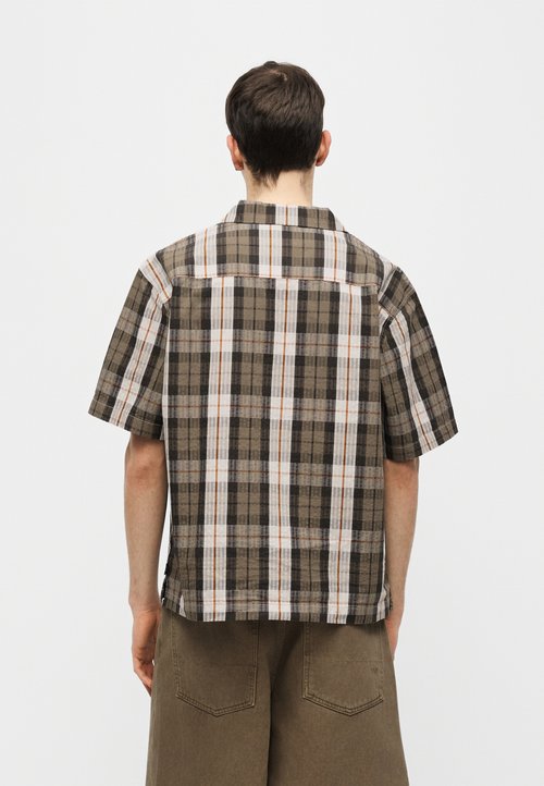 Vans SEERSUCKER PLAID - Camisa - egret/bungee cord — foto 3