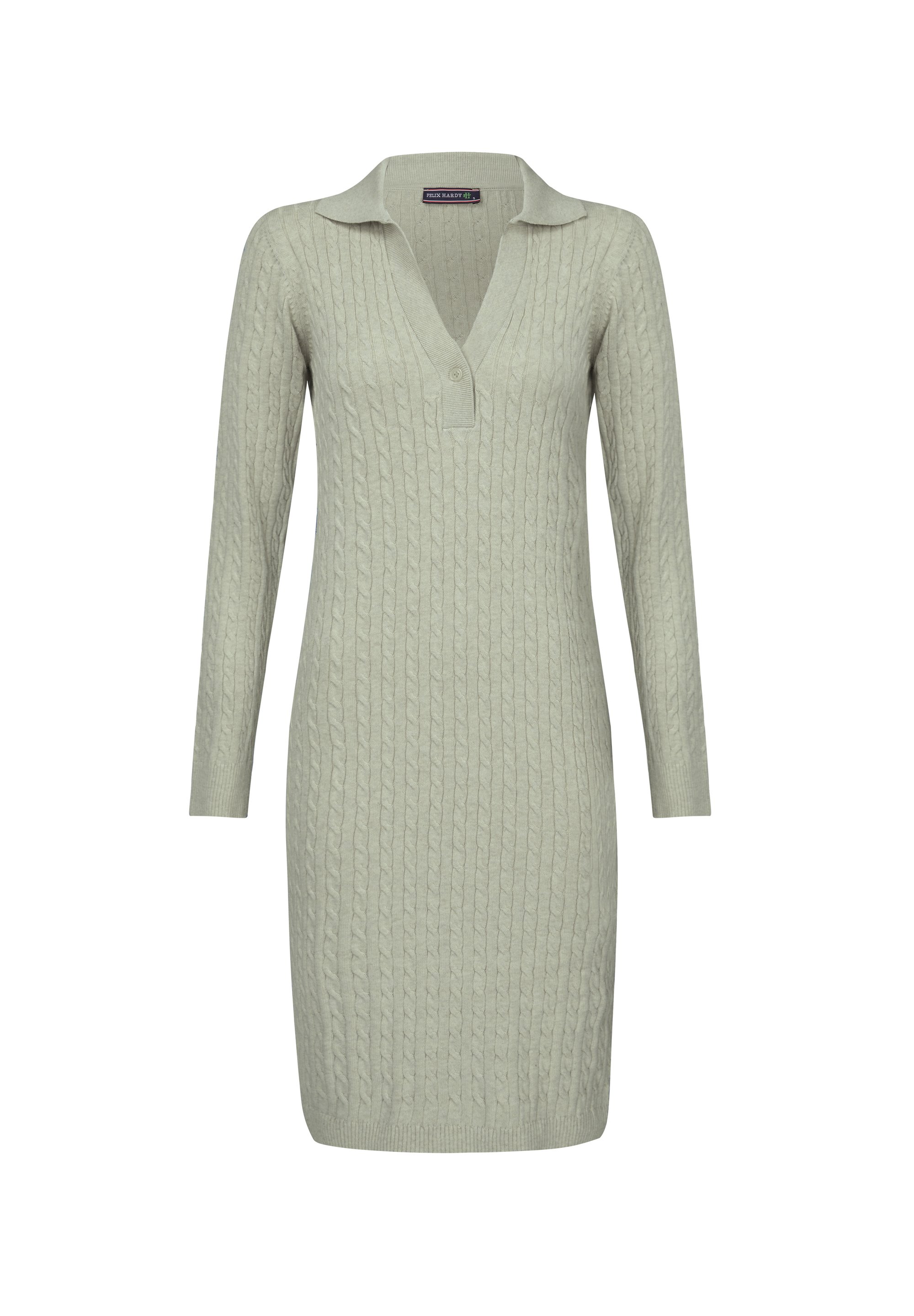 knitted midaxi dress Alina High Neck Knit Midaxi Dress