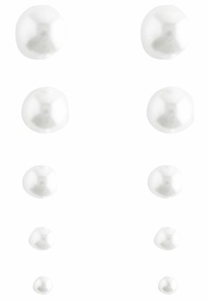 5 PACK  - Uhani - white