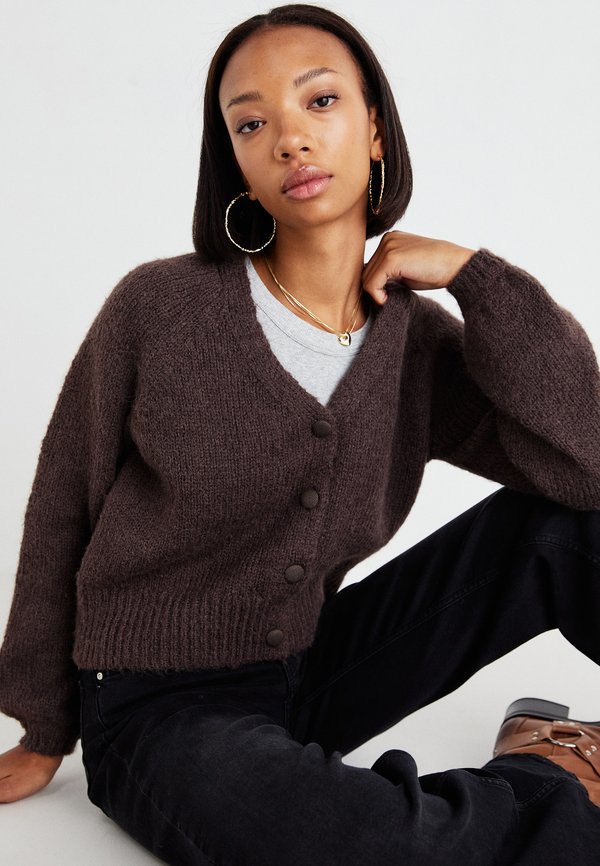 ONLALYSSA LIFE CARDIGAN - Cardigan - chocolate martini3