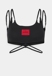 HUGO LABEL BRALETTE - Vrchný diel bikín - black