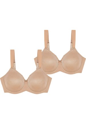 2-PACK ESSENTIAL - Reggiseno con ferretto - smooth beige