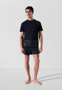 KARL LAGERFELD LOGO - Complementos de playa - black iris