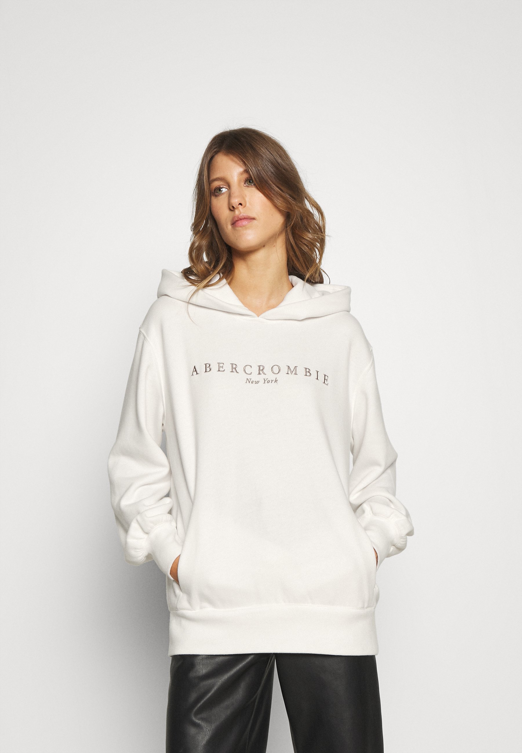 Abercrombie \u0026 Fitch SEASONAL LOGO POPOVER - Felpa - cloud dancer  white/avorio - Zalando.it
