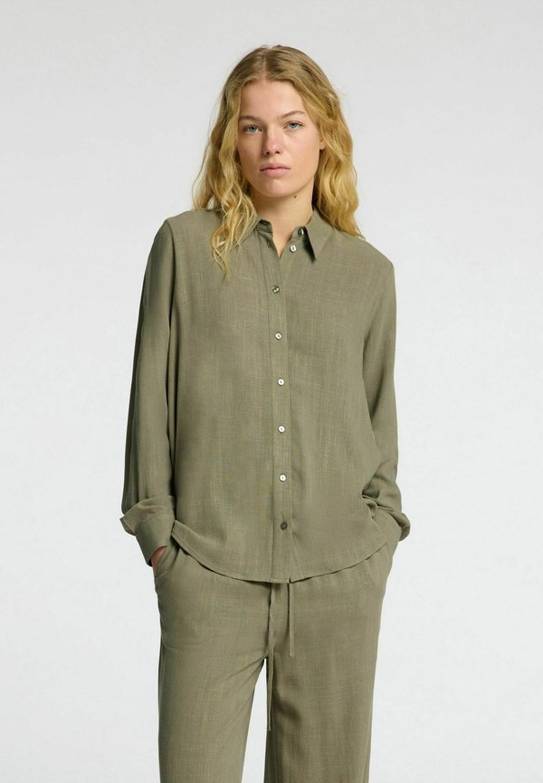 SLFVIVA - Button-down blouse - vetiver