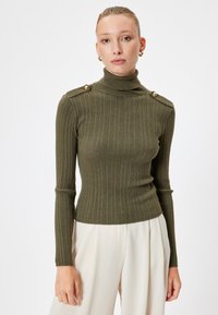TURTLENECK - Stickad tröja - khaki