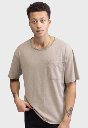 MARSHALL BOXY - Navadna majica - vintage khaki
