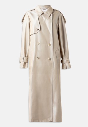 IRIDESCENT DIAGONAL LONG JACKET - Kišni ogrtač - beige