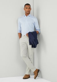 Hackett London DOUBLE FACED STRIPE - Camicia - blue navy