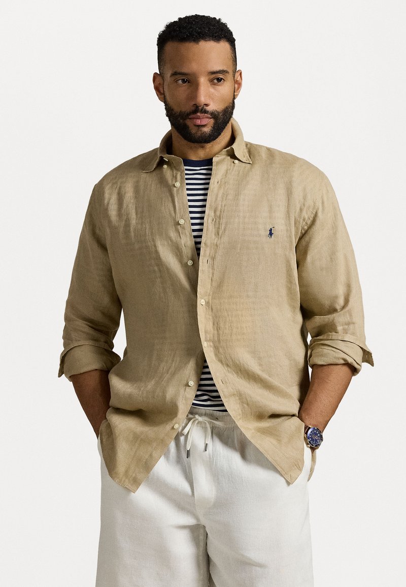 Polo Ralph Lauren Big & Tall - LINEN SHIRT - Chemise - coastal beige, Agrandir