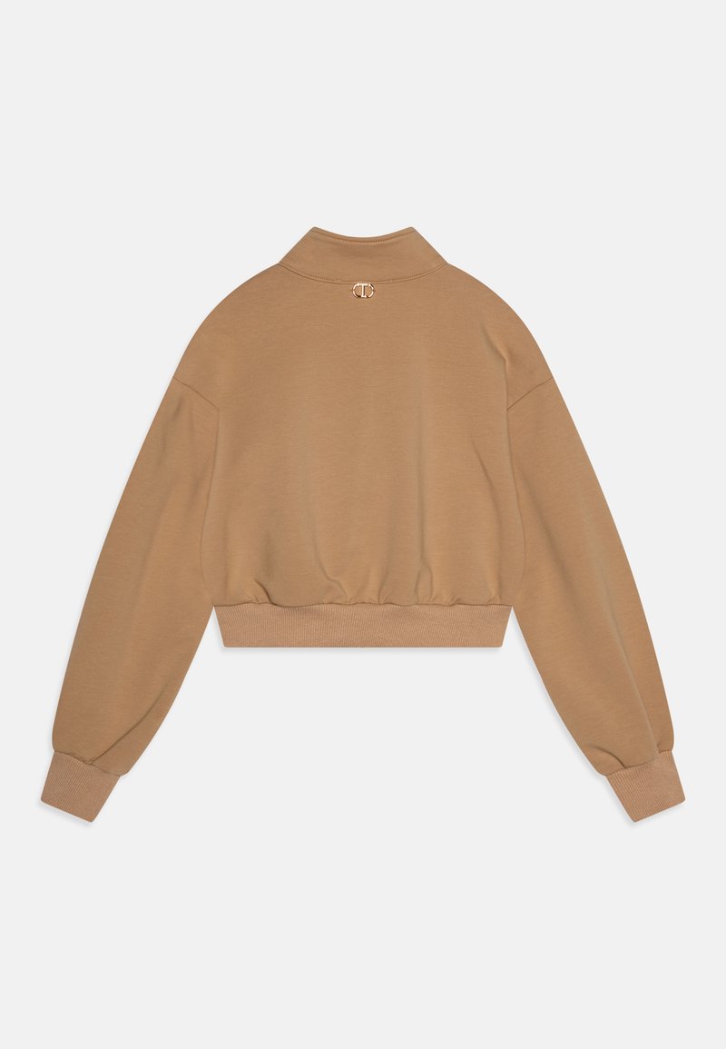 TWINSET Felpa con zip light brown/marrone chiaro