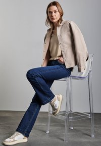 Street One V-NECK - Jednoduché tričko - beige