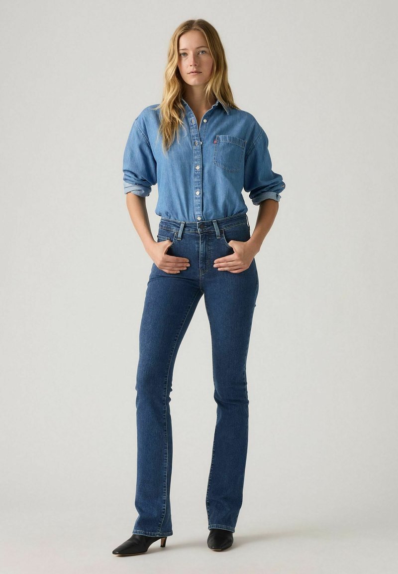 Levi's® 725™ HIGH RISE BOOTCUT - Bootcut jeans - blue wave rinse