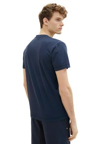 TOM TAILOR MIT STARKER WASCHUNG - T-Shirt basic - sky captain blue