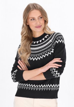 Strickpullover - navy offwhite