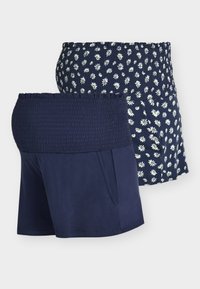 Ei valittu, dark blue+white flower print/dark blue