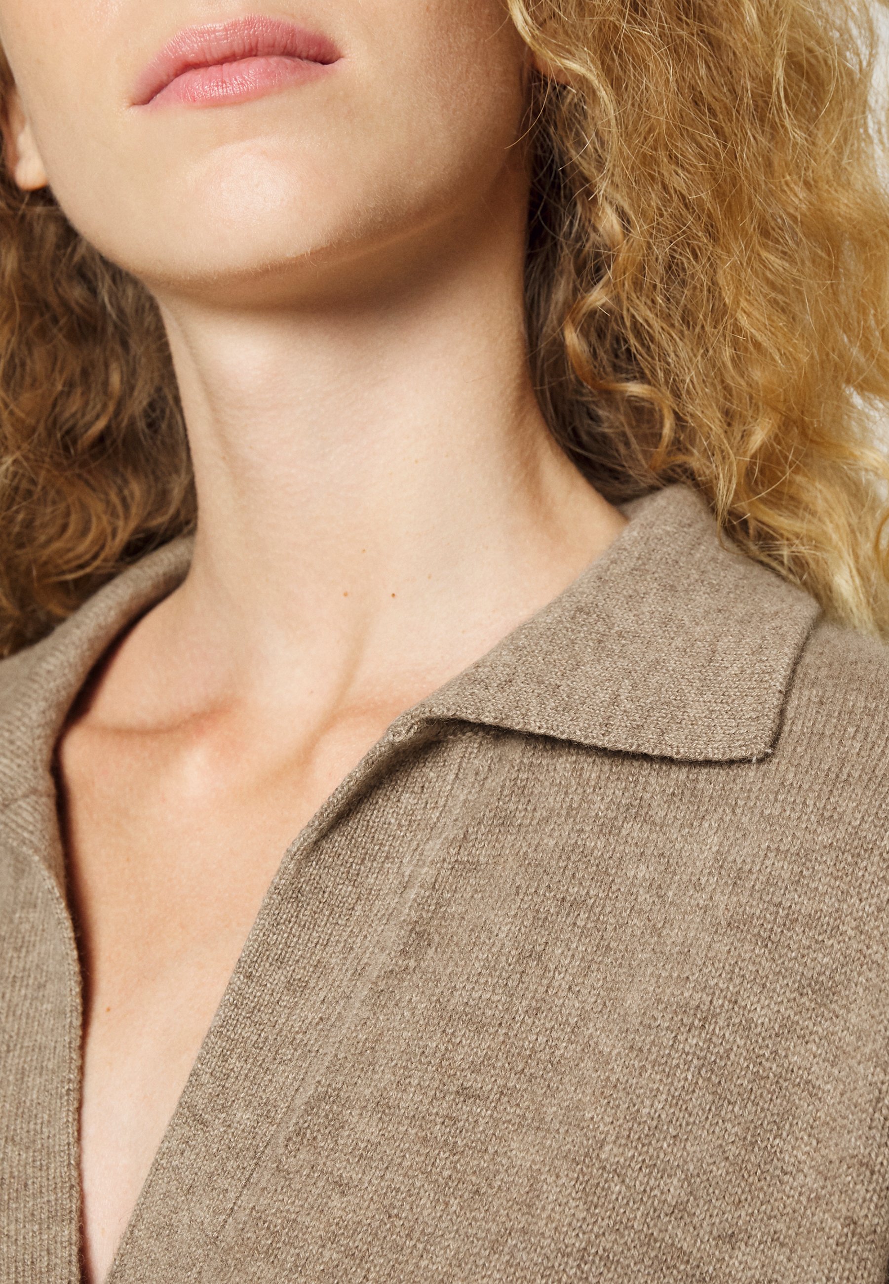 Davida Cashmere CHUNKY OPEN COLLAR 
