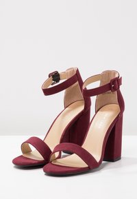 New Look Sandali con tacco - dark red