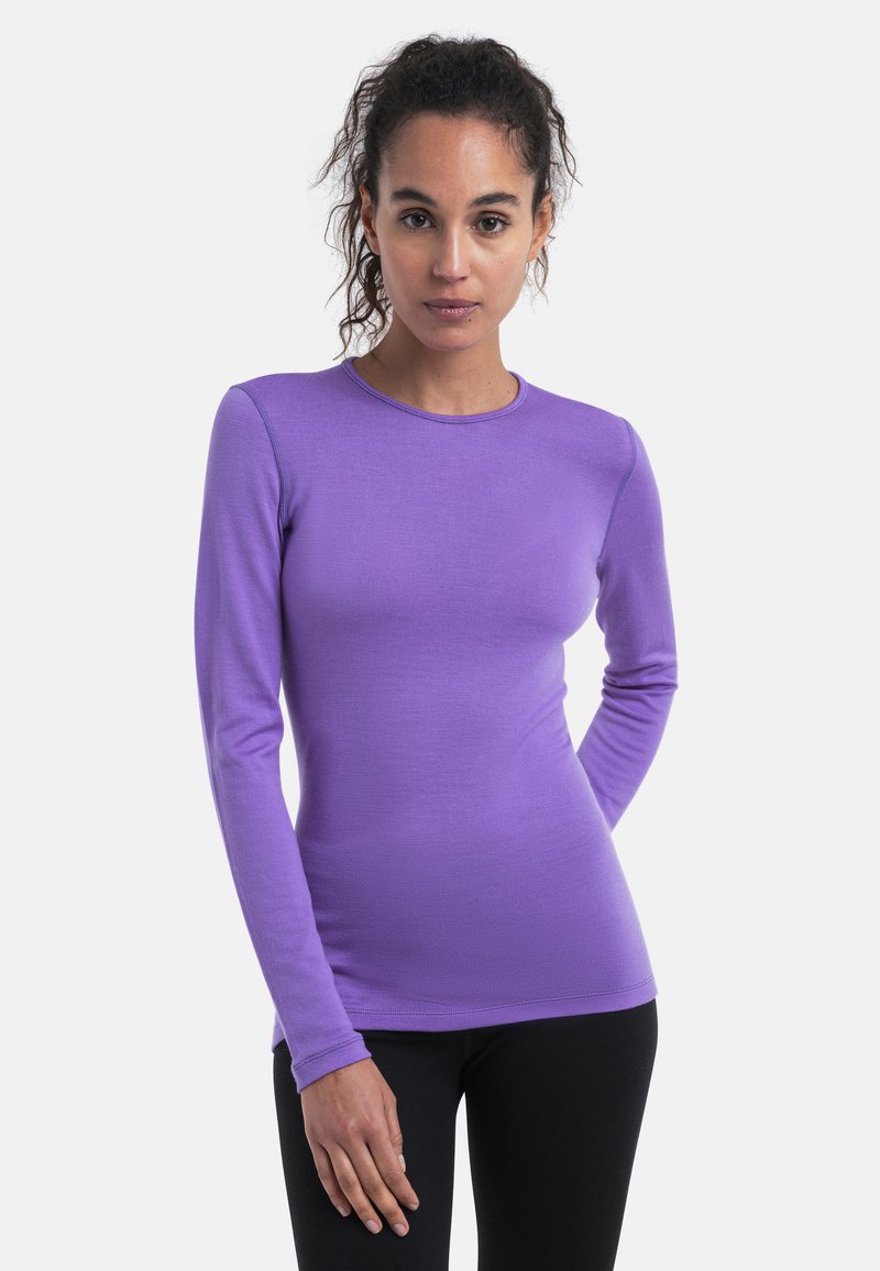 icebreaker W 260 TECH LS CREWE - Maglietta intima - MEDIUM PURPLE