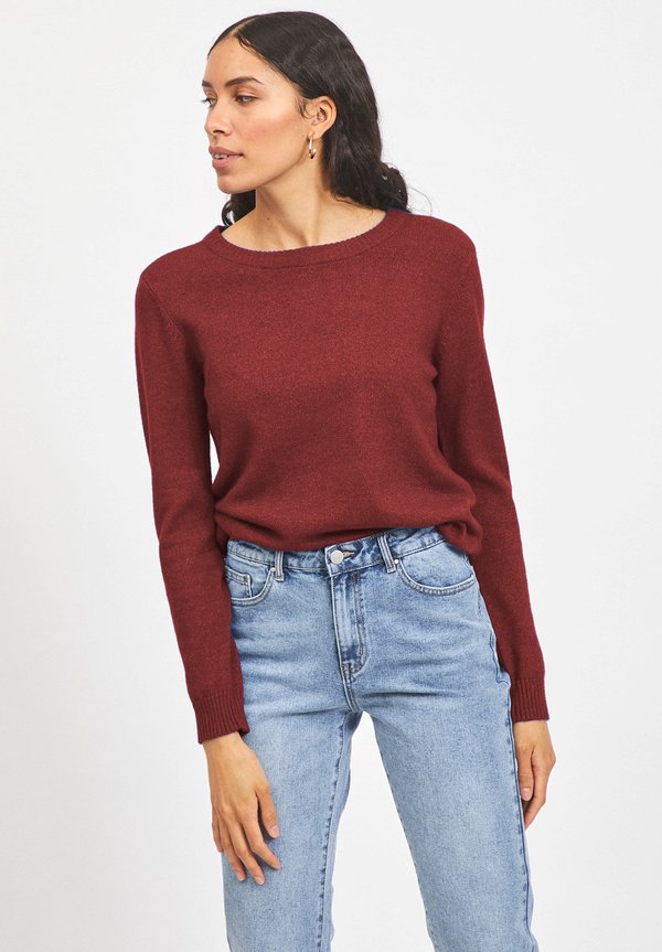 VIRIL O-NECK  - Strickpullover - ziegelrot