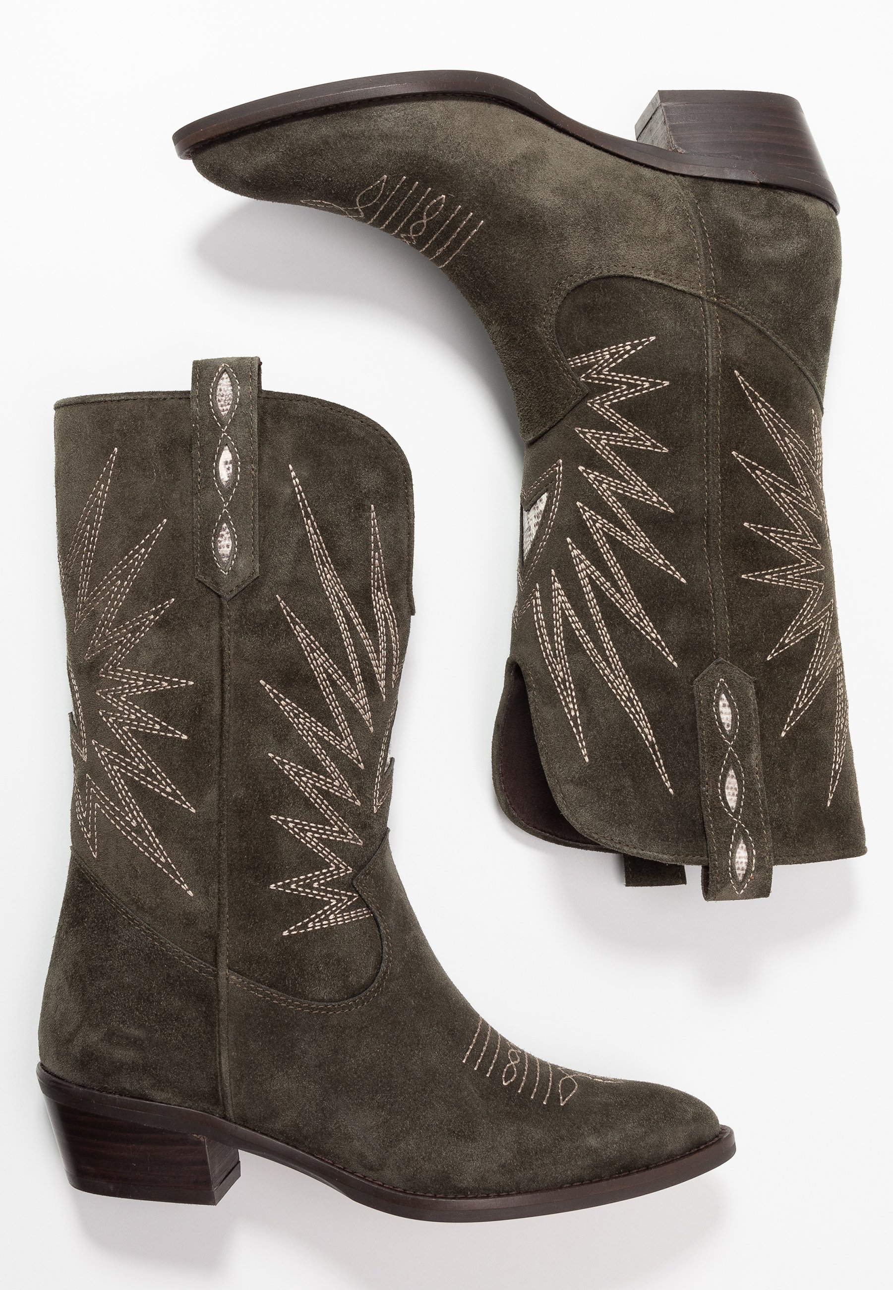 Alpe ROSE - Cowboy/Biker boots - forest/dark green - Zalando.ie