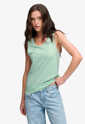 Superdry & Co, SUPERDRY SCOOP NECK TANK.. - Top - hemlock green