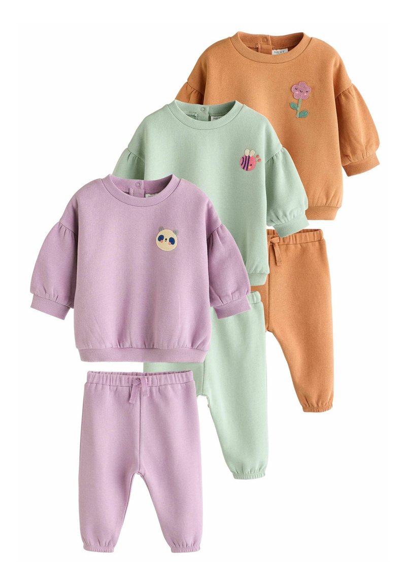 Next JOGGERS SET 3 PACK - Trainingsanzug - purple green orange character