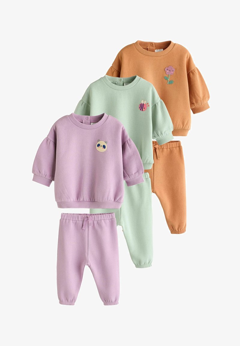 Next JOGGERS SET 3 PACK - Trainingsanzug - purple green orange character