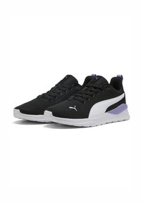 Puma ANZARUN LITE - Silniční běžecké boty - black/white/lavender alert