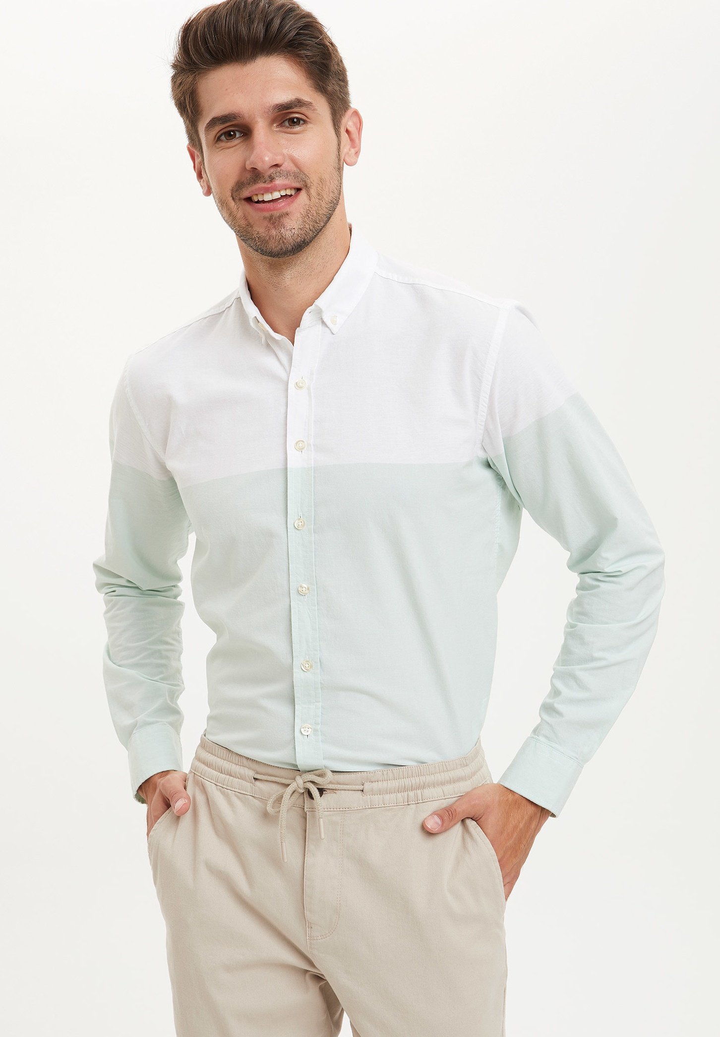 Camisas online | Comprar colección de hombre en Zalando Camisa Oxford Regular fit Blanco naturalTigres HOMBRE