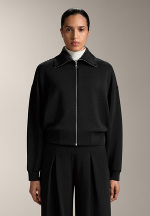 BOXY WITH PLEAT AND SOFT-TOUCH  - Let jakke / Sommerjakker - black