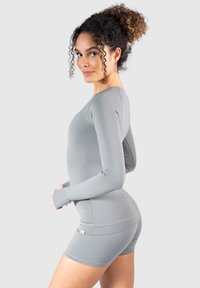 Smilodox LONGSLEEVE LORIE - Langærmet T-shirt - dunkelgrau
