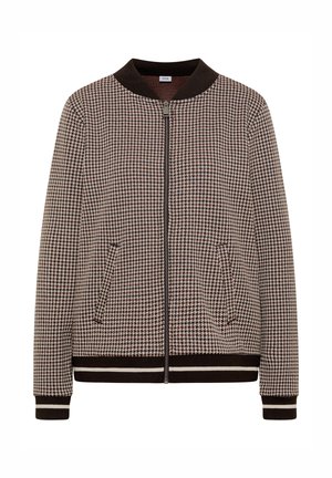 Cecil, LIGHTWEIGHT BLOUSON IN A HOUNDSTOOTH PRINT - Bomberjacke - raw chocolate brown