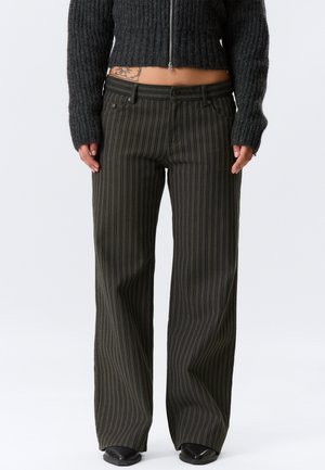 Pantalon classique - dark grey stripe