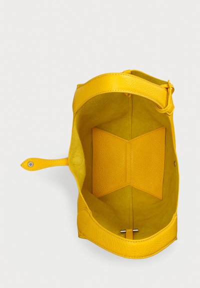 Polo Ralph Lauren POLO PLAY LEATHER TOTE - Maisiņveida soma - canary yellow