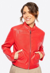 Chaqueta de cuero sintético - red
