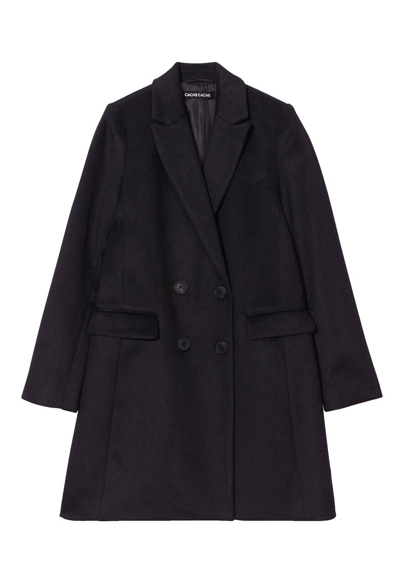 Cache Cache GERADER MIT KNÖPFEN - Short coat - noir/black - Zalando