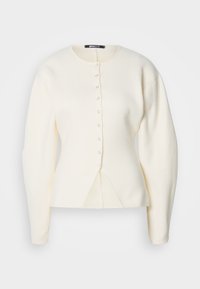 SCULPTURED CARDIGAN - Kardigán - gardenia
