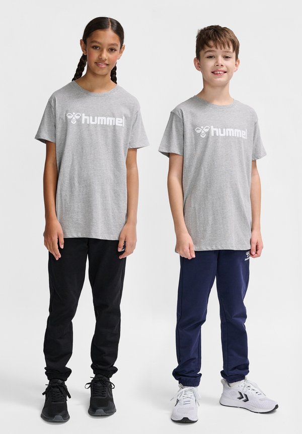 2ER-SET MIT LOGO - T-Shirt print - grau