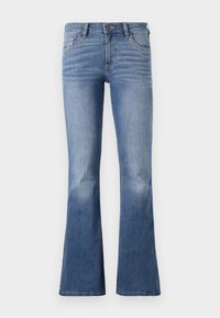 Low-Rise Medium Wash Flare Jeans - Jean flare - light clean