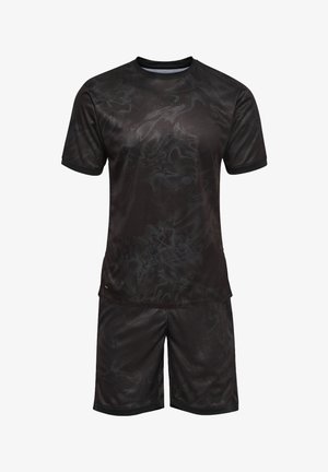 Hummel, HUMMEL HMLBLAZE CLUB 26 GRAPHIC SET UNISEX - Jogginghose - black asphalt