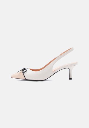 LADY BOW - Klasične pete - ivory/nude/black