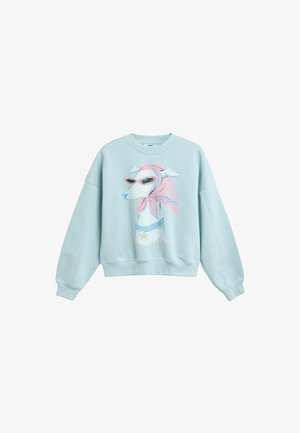 Next, DOG GRAPHIC CREW NECK SWEATSHIRT - Sweatshirt - blue