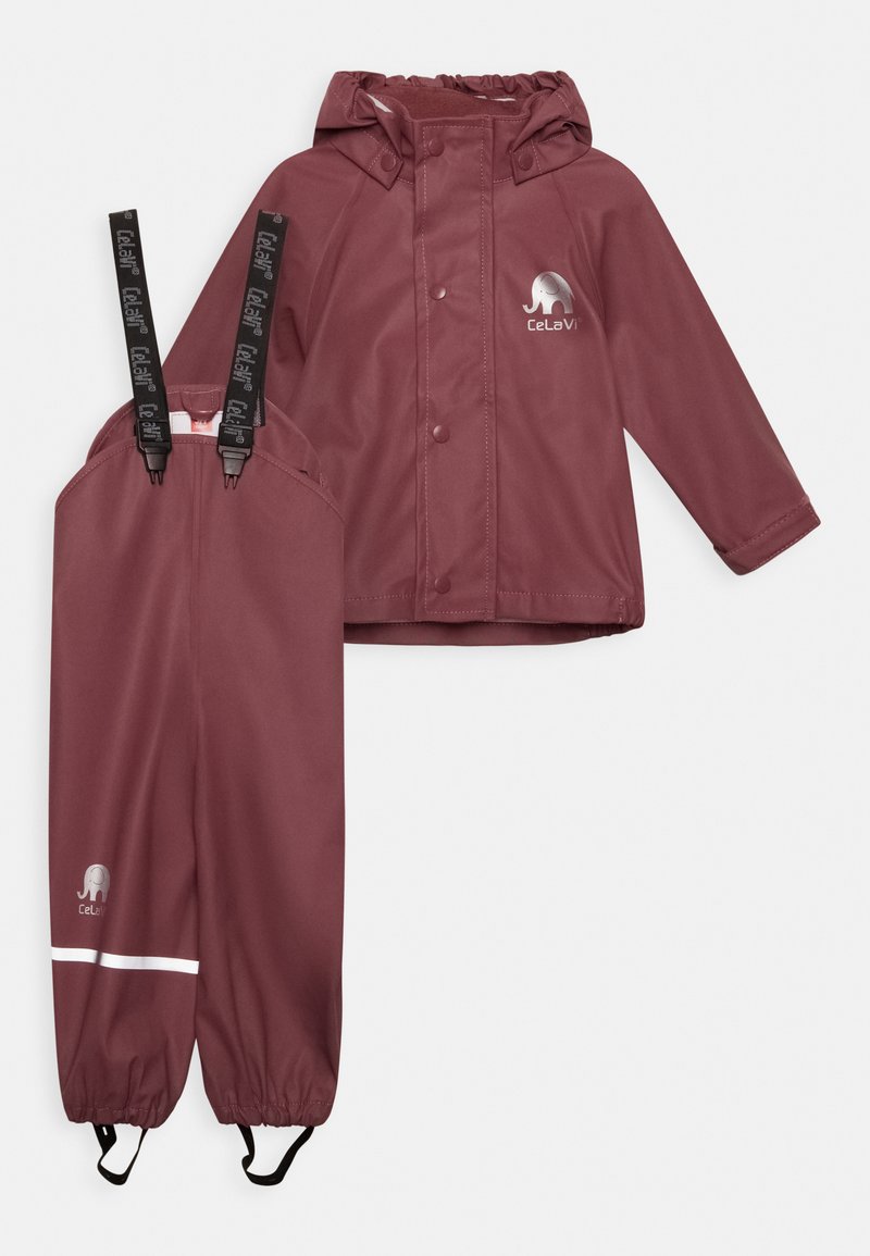 CeLaVi CEBASIC RAINWEAR SET - Regnbyxor - rose brown