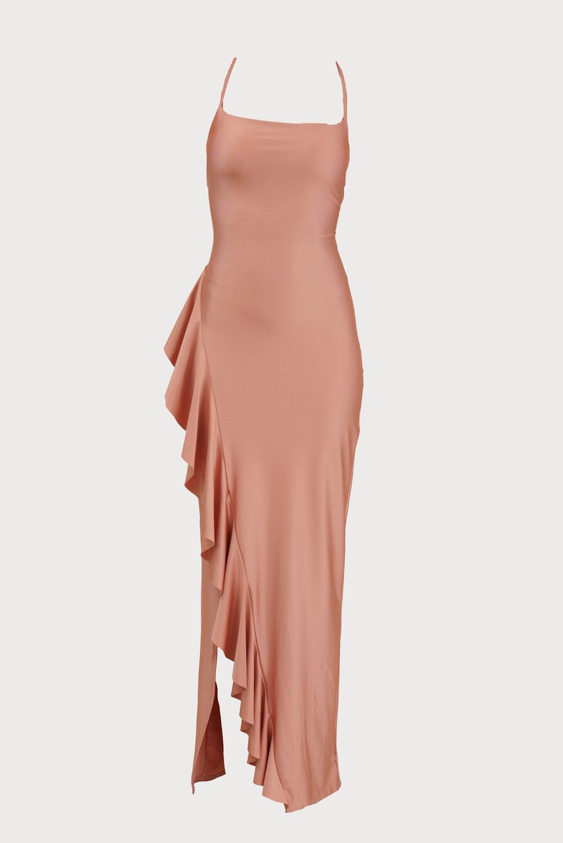 WAL G TALL Jerseyjurk donkerroze