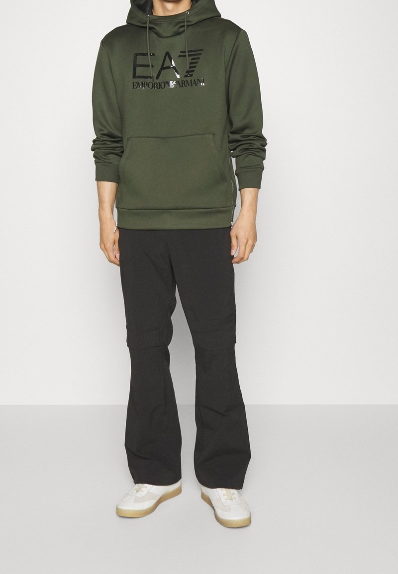 EA7 Emporio Armani Felpa con cappuccio - olive