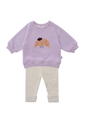 CROISSANT SET - Leggings - Trousers - flieder grau