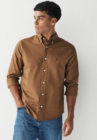 Next LONG SLEEVE OXFORD REGULAR FIT - Majica - tan