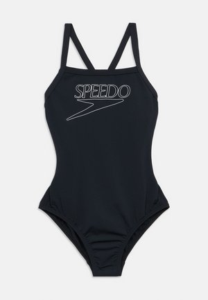 ENDURANCE LOGO THINSTRAP ONE PIECE - Fürdőruha - anthracite